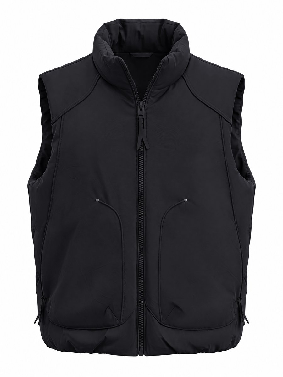 男款黑马甲 平铺正面